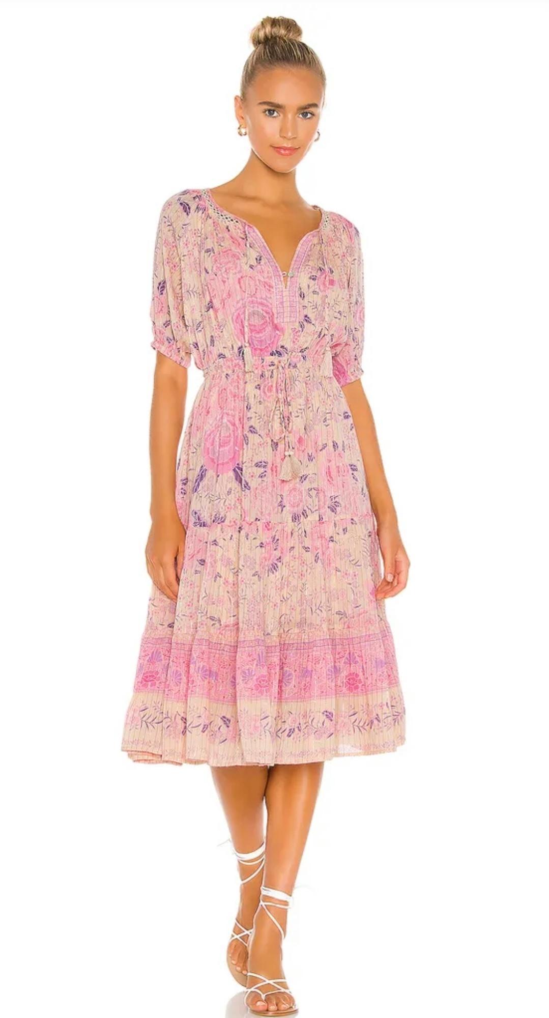 Spell & The Gypsy Mystic Midi Dress Floral Size 6 - Image 2