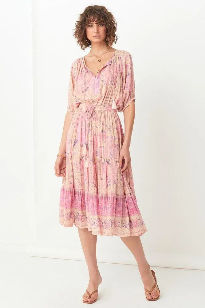 Spell & The Gypsy Mystic Midi Dress Floral Size 6 - Image 1
