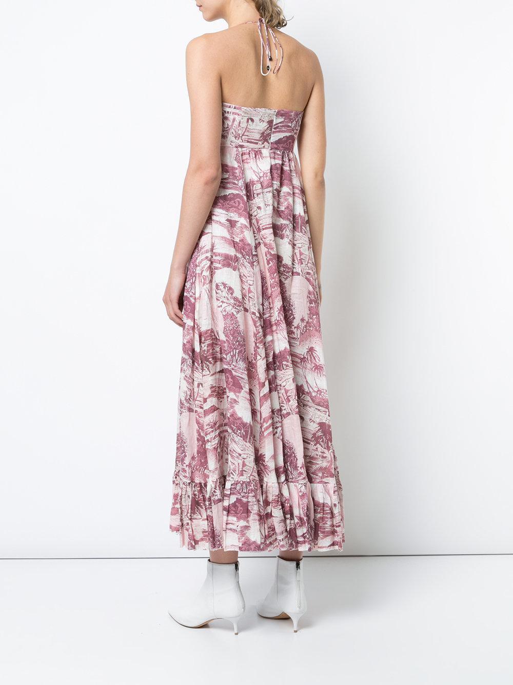 Zimmermann Linen Kali Hawaiian Dress Print Size 8  - Image 3