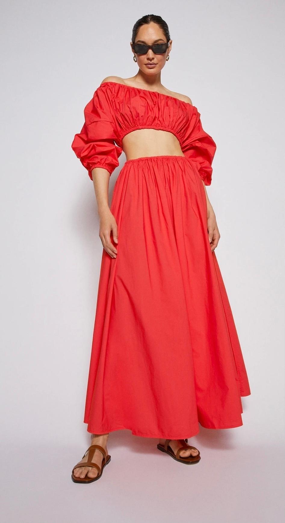 Scanlan and Theodore Parachute Cotton Gather Dress Size 8  - Image 1