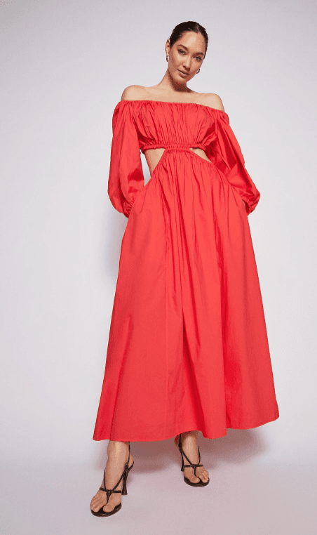 Scanlan and Theodore Parachute Cotton Gather Dress Size 8  - Image 3