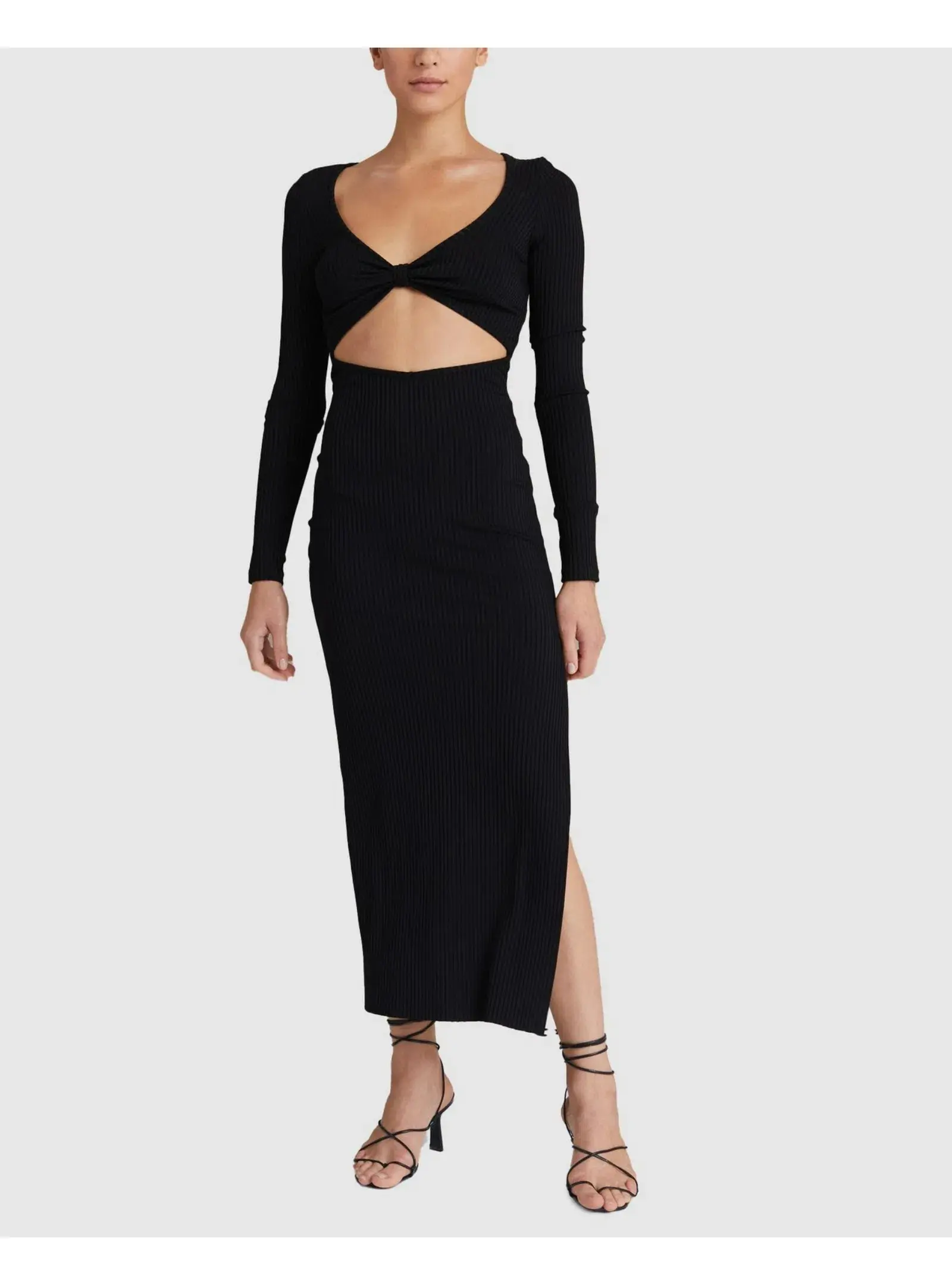 Bec & Bridge Della Vita Midi Dress Black Size AU 6 - Image 1