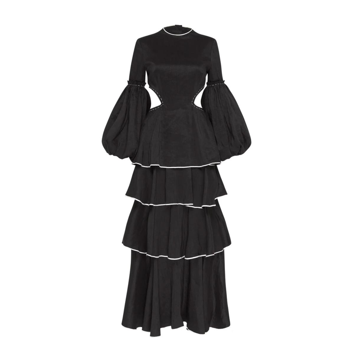 Aje Gracious Cut Out Dress Black Size 8 - Image 3