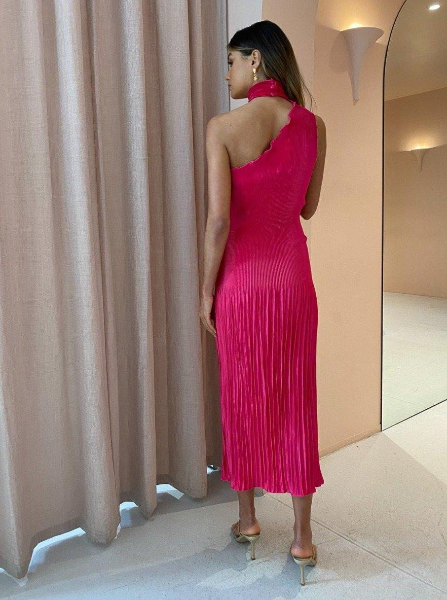 L'IDEE Soiree 90's Gown in Cherry Red Size 6 - Image 6