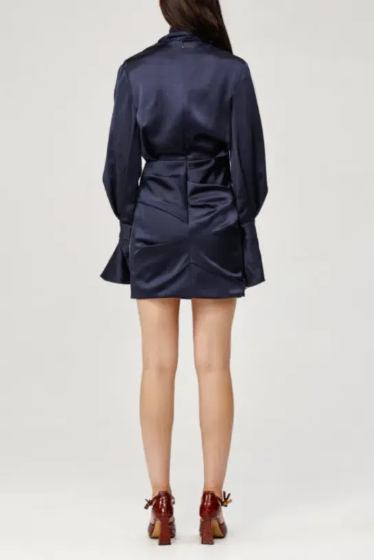 Acler Soto Mini Dress Navy Size 6 - Image 2