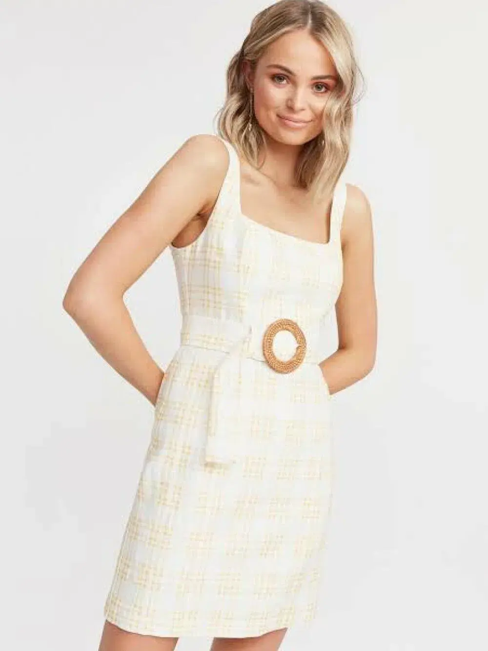 Kookai Checkered Mini Dress - Image 1