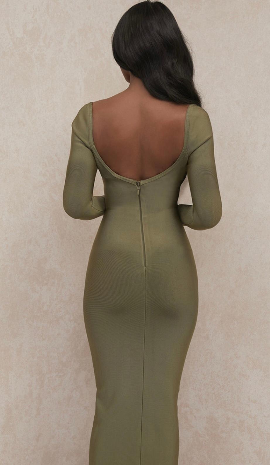 House of CB Katalina Midi Dress Green Size 10 - Image 2