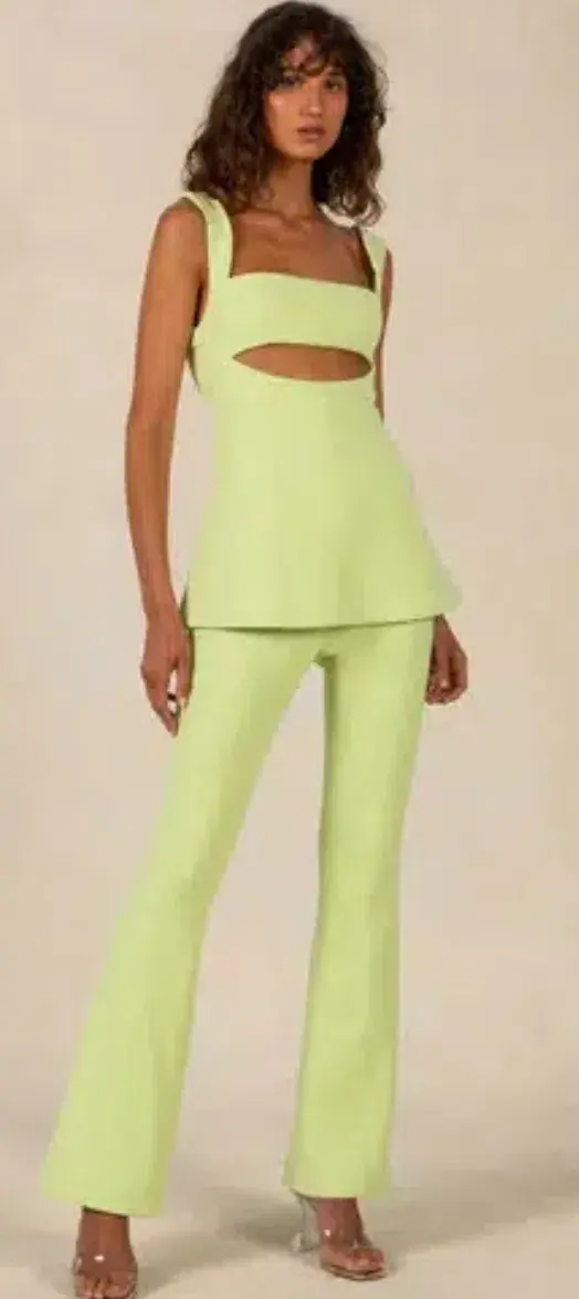 MISHA Costanza Jumpsuit Green Size 10 - Image 3