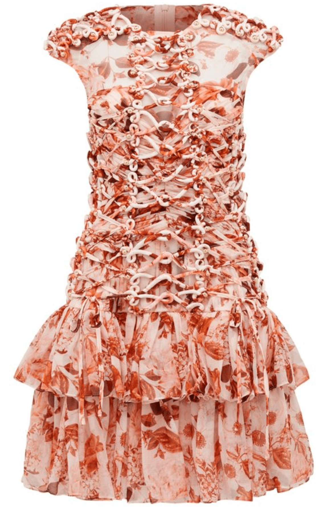 Thurley March Dress Eden Floral Red Size 6 - Image 3