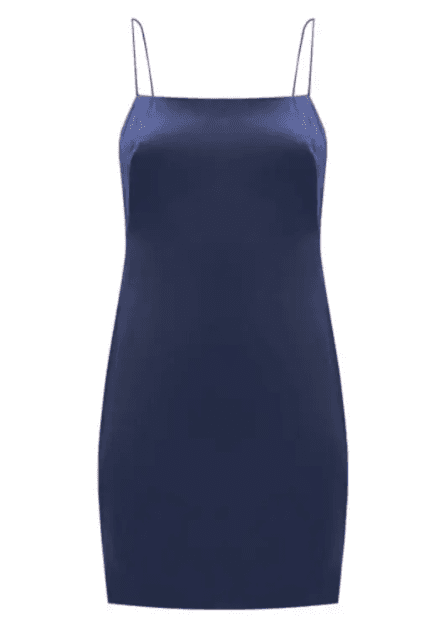 Gauge81 Bima Open Back Satin Mini Dress Blue Size 8 - Image 4
