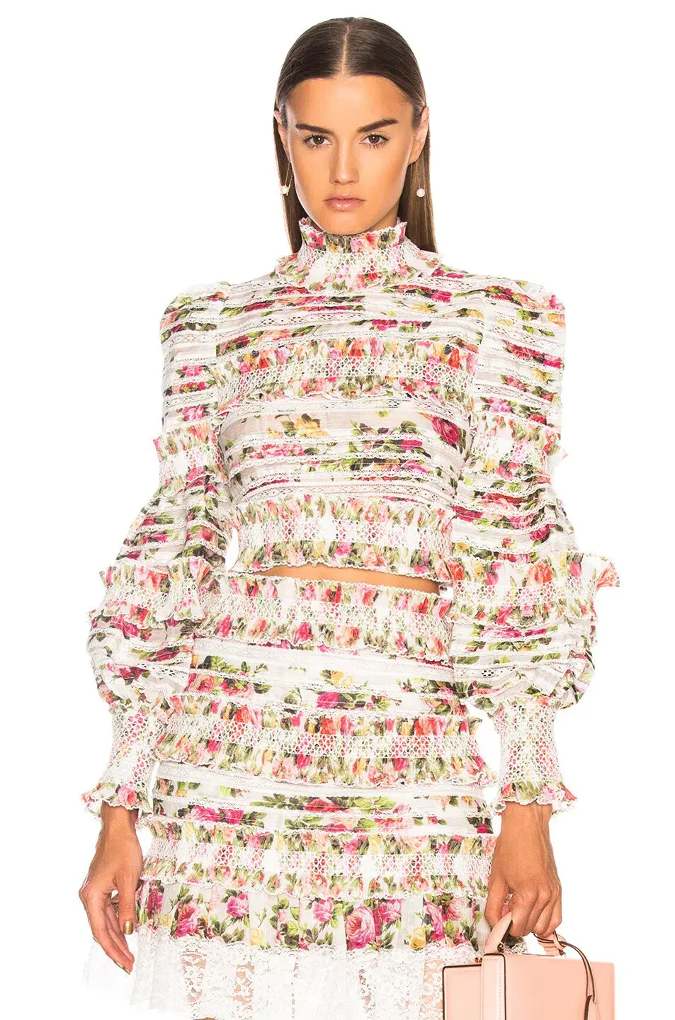 Zimmerman Radiate Sunny Smocked Bodice Pink Floral Size 8  - Image 2