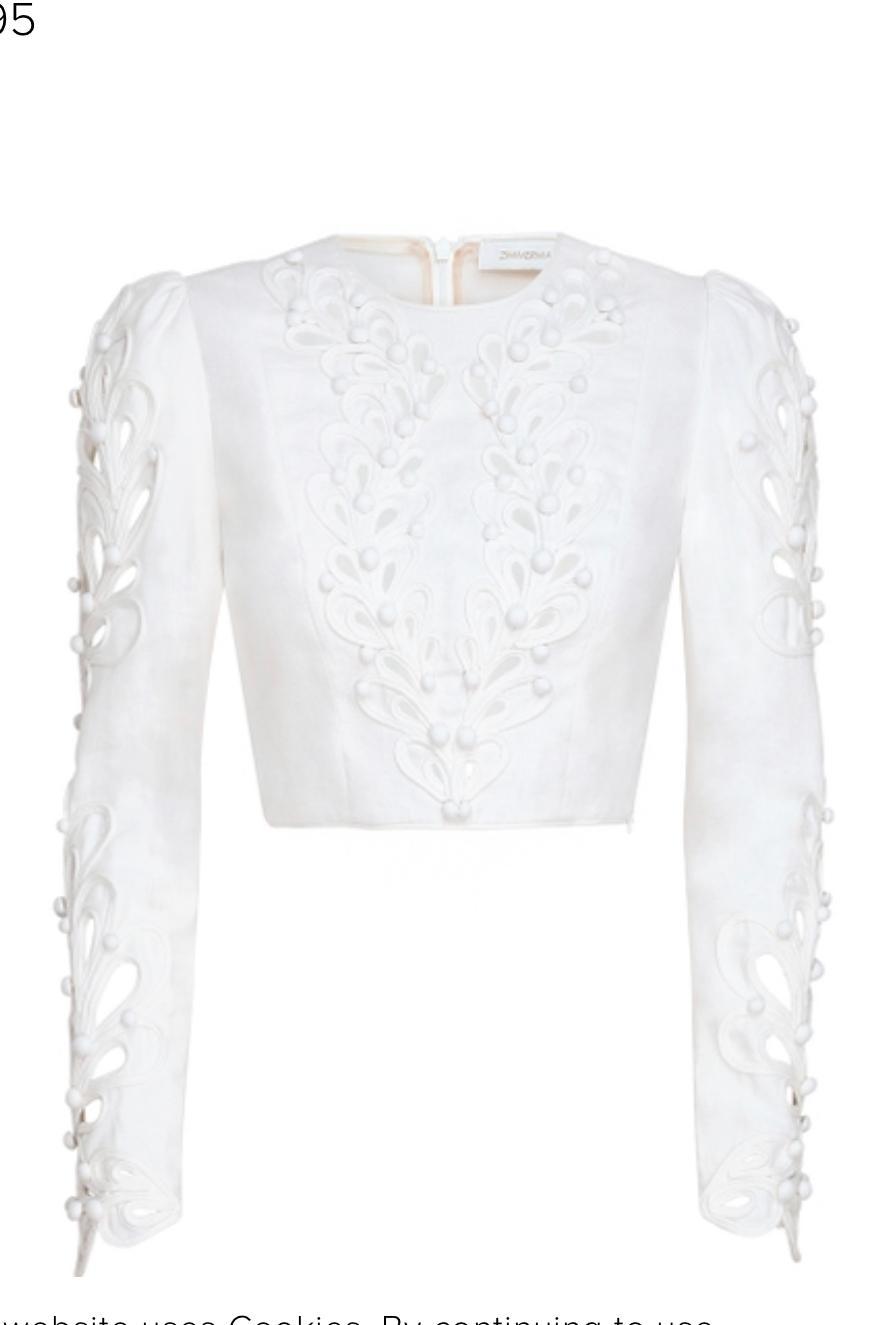 Zimmermann Brightside Rouleaux Bodice Size 8 and Mini Skirt Size 6 Set Ivory for rent on The Volte - main image