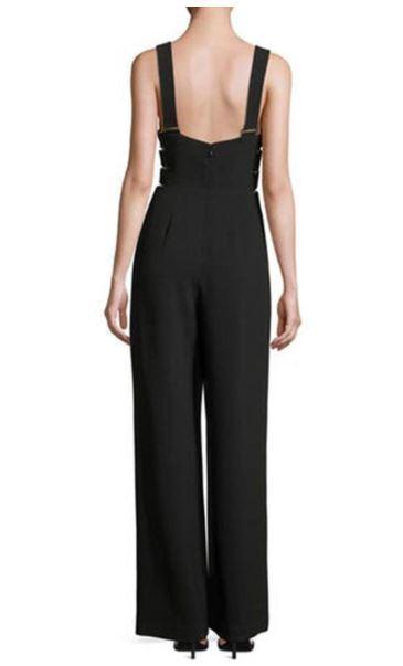 Zimmermann Stretch Crepe buckle Jumpsuit black size 8 - Image 2