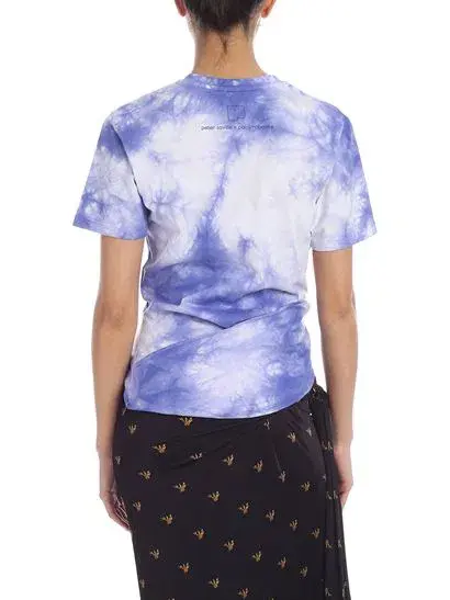 Paco Rabanne Stretch Jersey Wrap Skirt & Lose Yourself Tie Dye Shirt Set Print Size 8 - Image 4