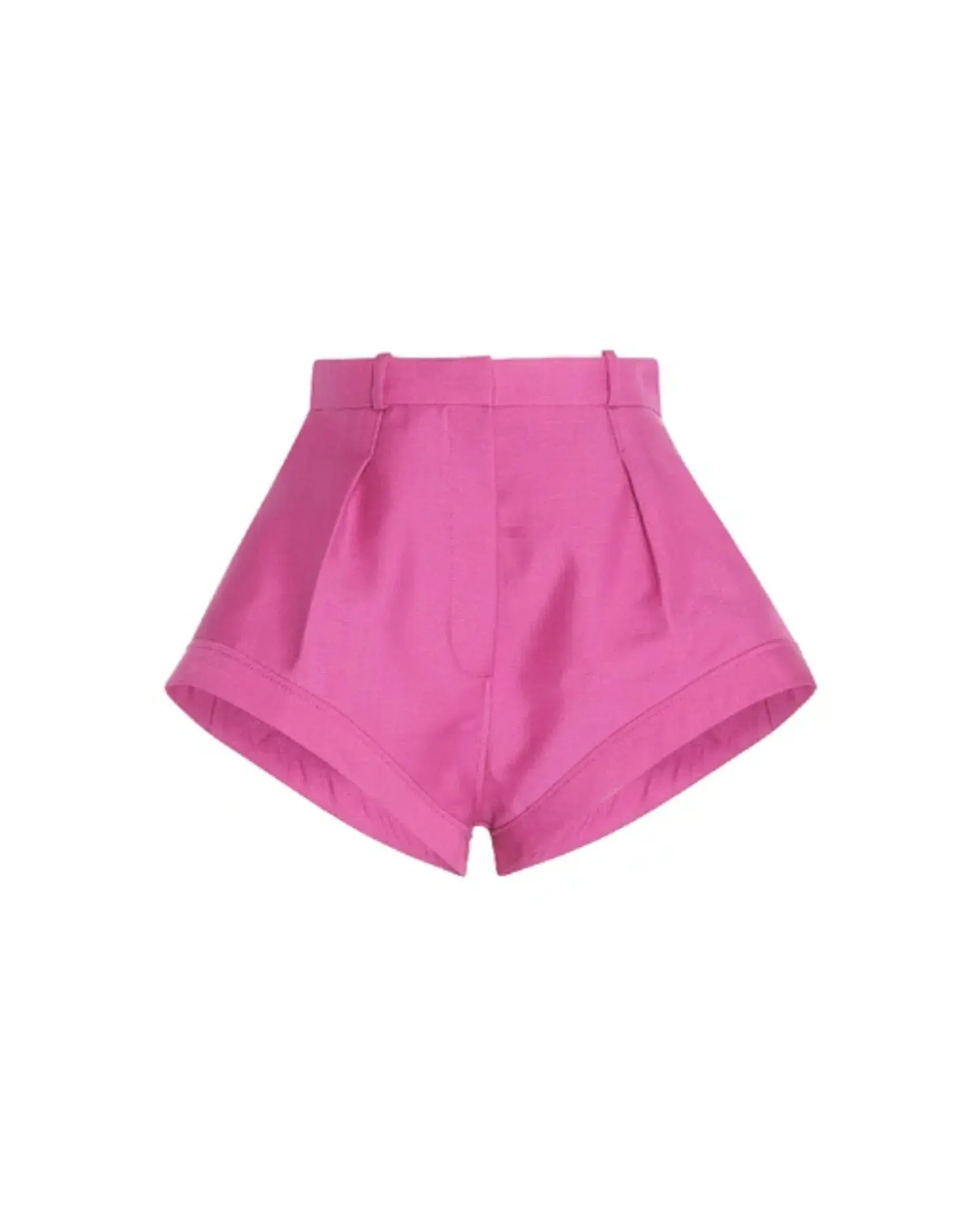 Jacquemus High Waist Wool Gabardine Shorts Pink Size AU 8  - Image 4