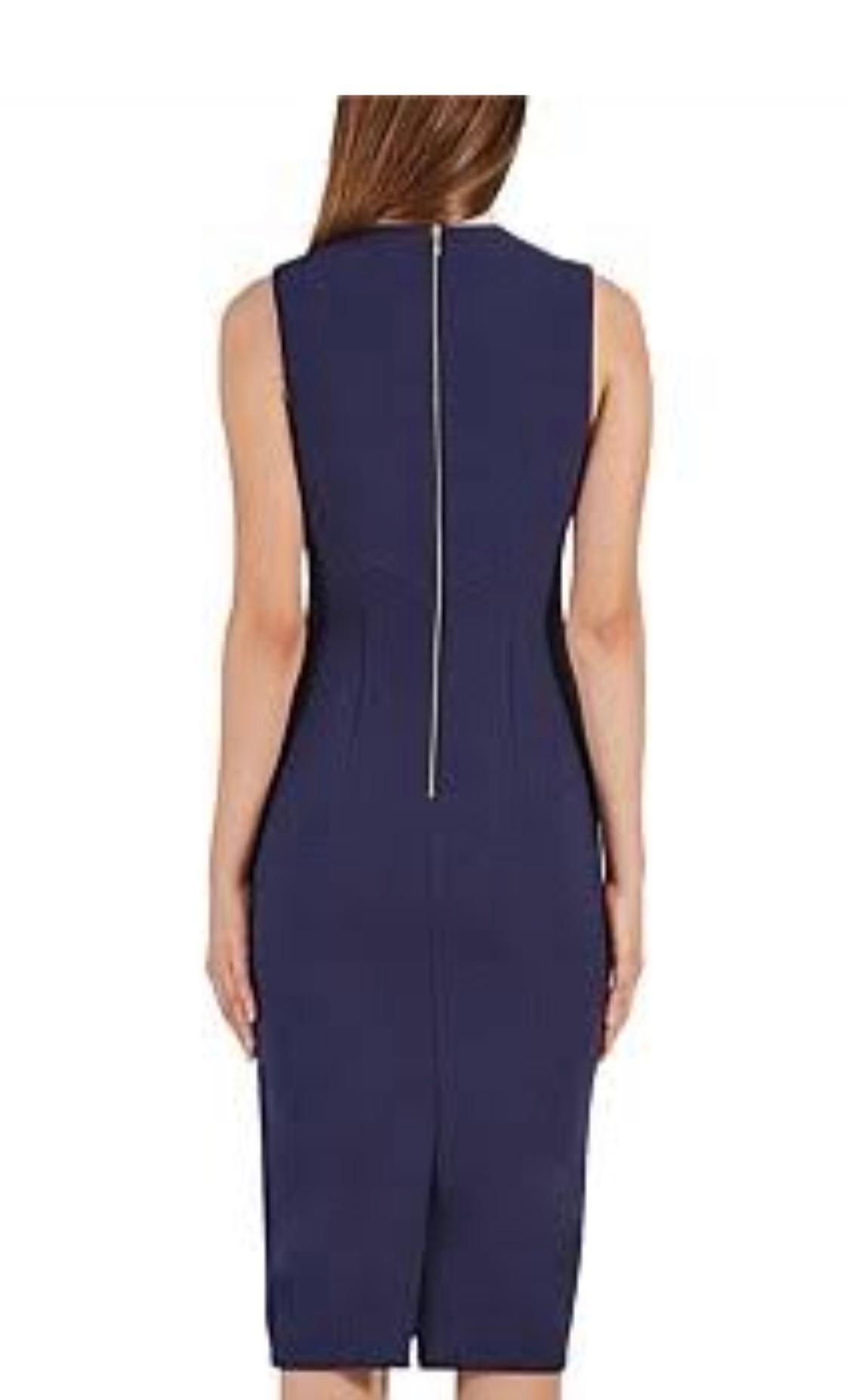 Rebecca Vallance Deep V Neck Dress Navy size 10 - Image 2