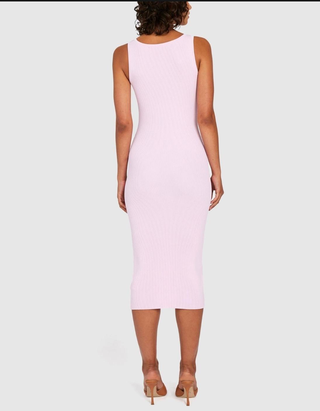 BY JOHNNY. - Alice Split Knit Dress - Light Pink - Image 5