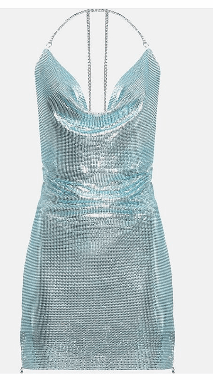 Poster girl ‘Zeina Dress’ Aquamarine size 8 - Image 1