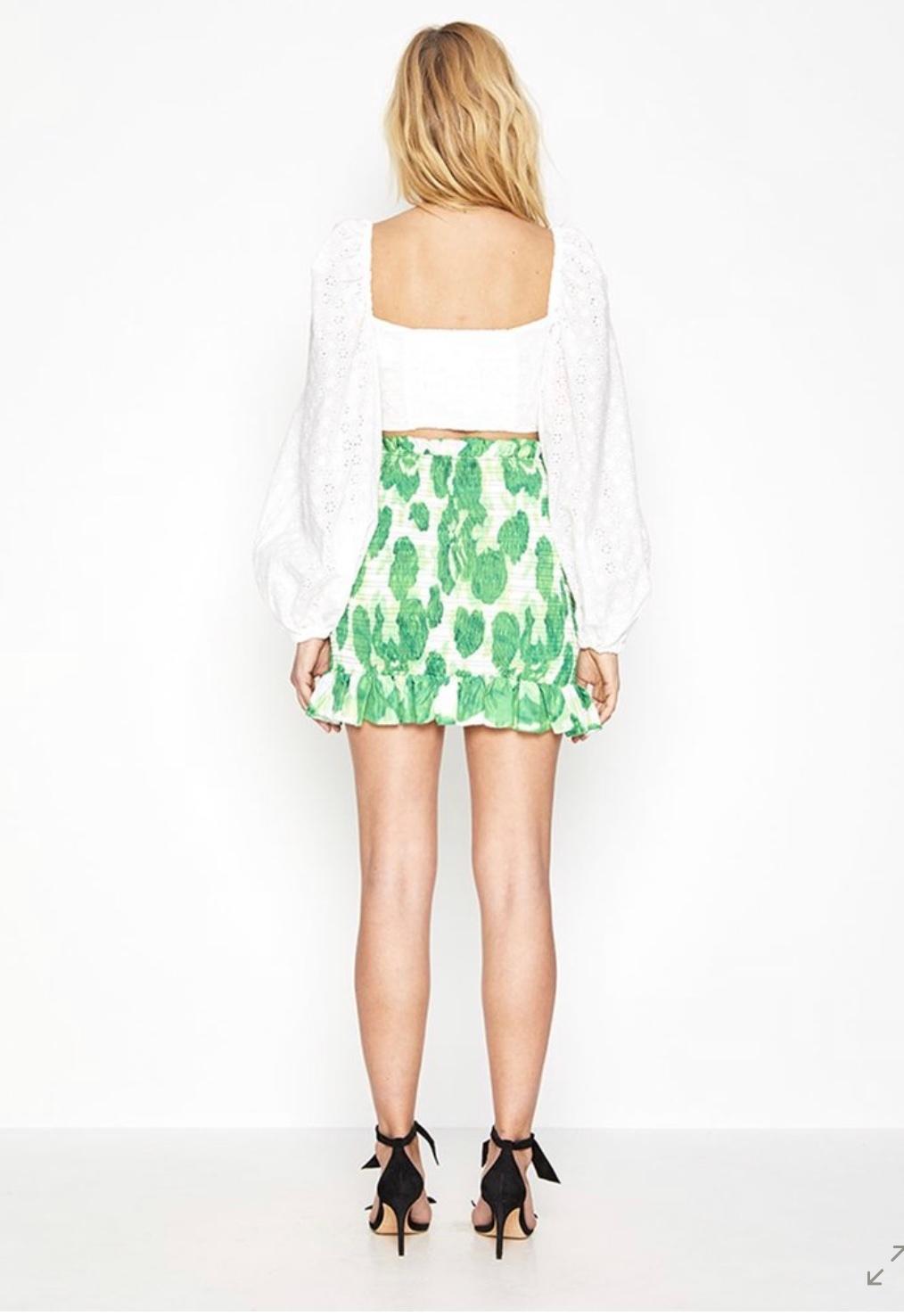 Alice McCall Electric Skirt Green Size 8 - Image 3