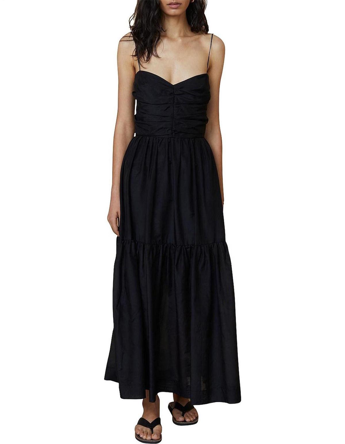 Bec & Bridge Papillon Midi Dress Black Size 10  - Image 3