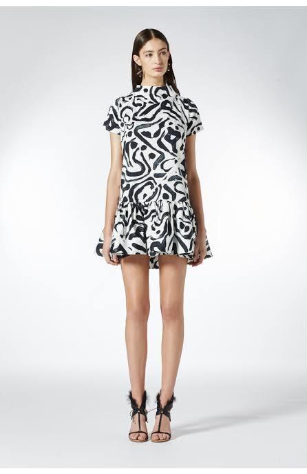 Toni Maticevski Dakota Cocktail Dress Print Size 6 - Image 1