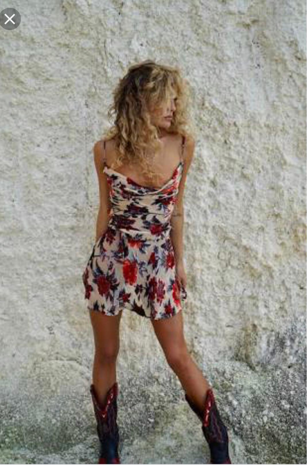 Rat & Boa Cerretti Mini Dress Floral Size 6 - Image 3