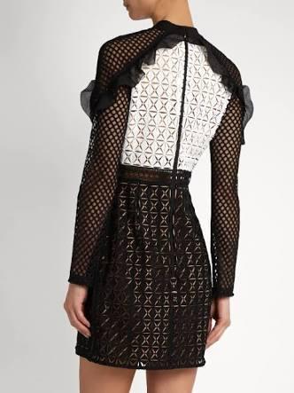 Self Portait Geometric Mini Dress - Image 2