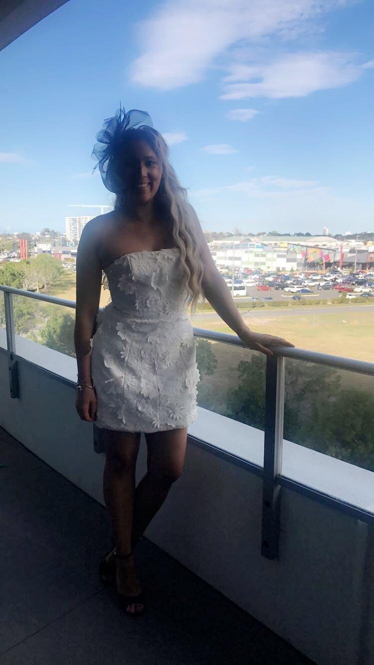 Kookai Fleur Mini Dress White Size 12 - Image 3