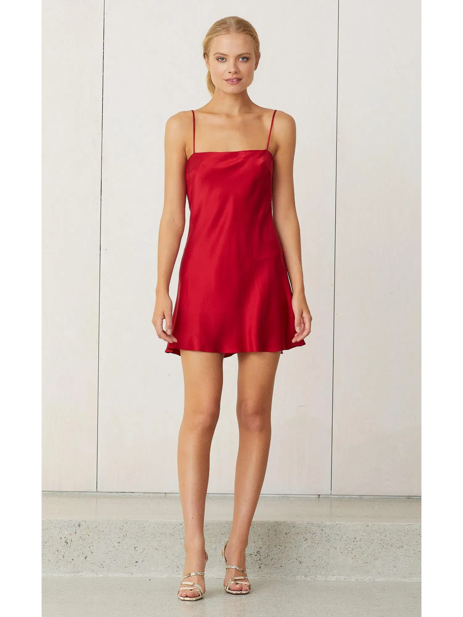 Bec & Bridge Classic Mini Dress Crimson Size AU 6 - Image 1