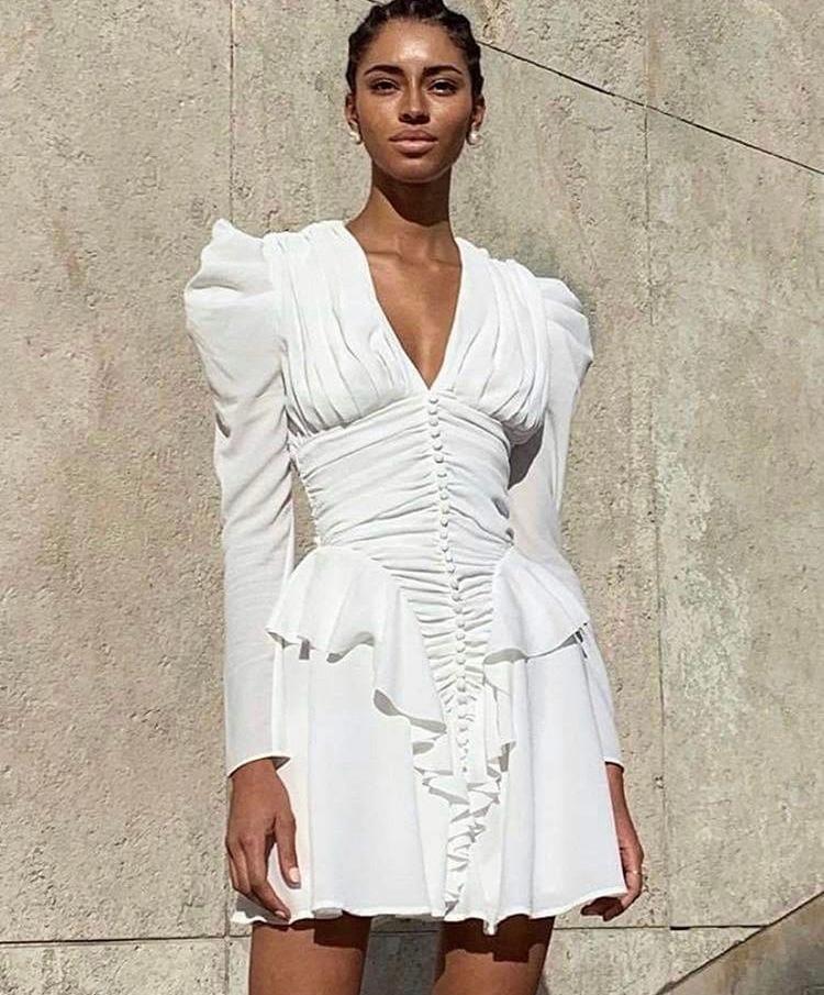 Misha Jia Dress  White Size 10 - Image 2