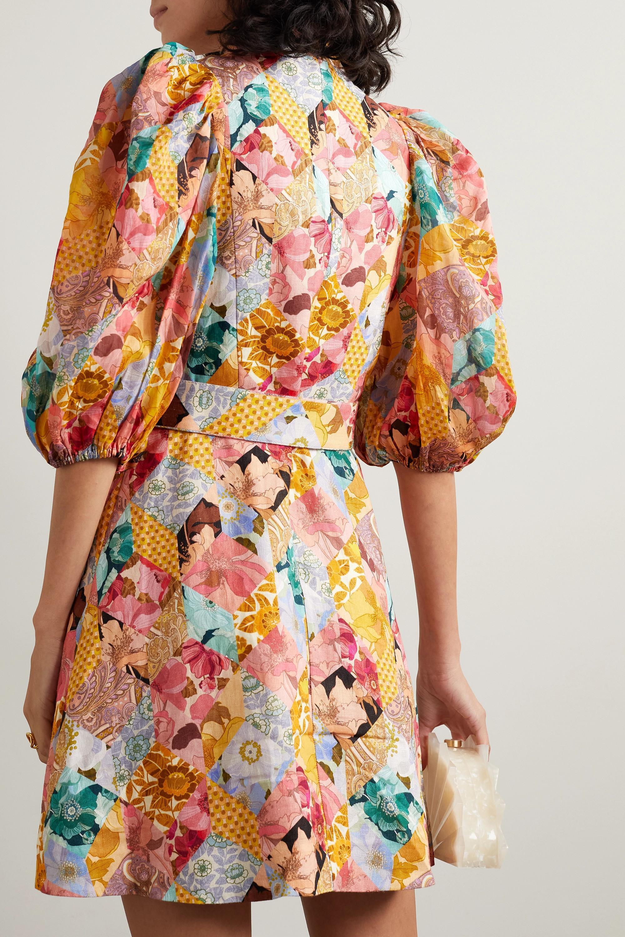 Zimmermann Tempo Kaleidoscope Mini Dress Print Size 8 - Image 2