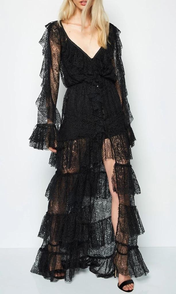 Alice Mccall Rococo Gown Black Size 6 - Image 1