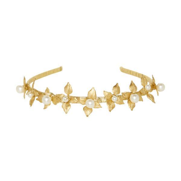 Heather McDowall Bridal Justine Headpiece Gold - Image 1