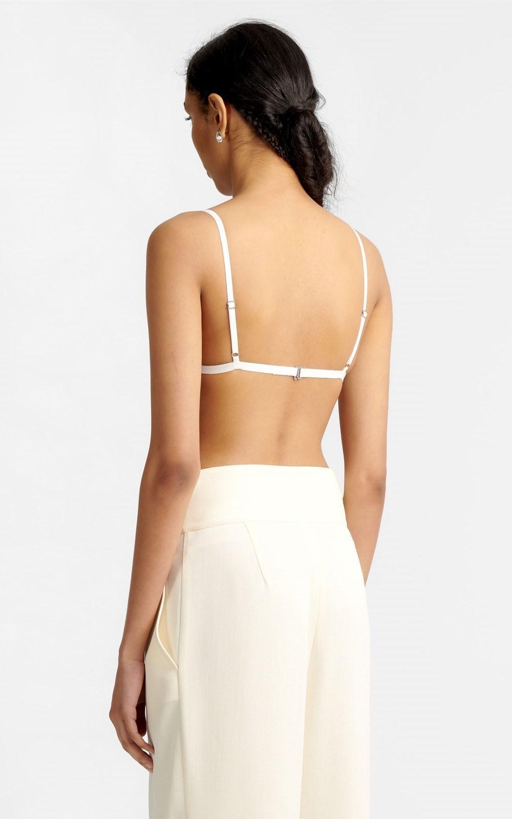 Dion Lee Trace Lace Bandeau white size 8 - Image 3