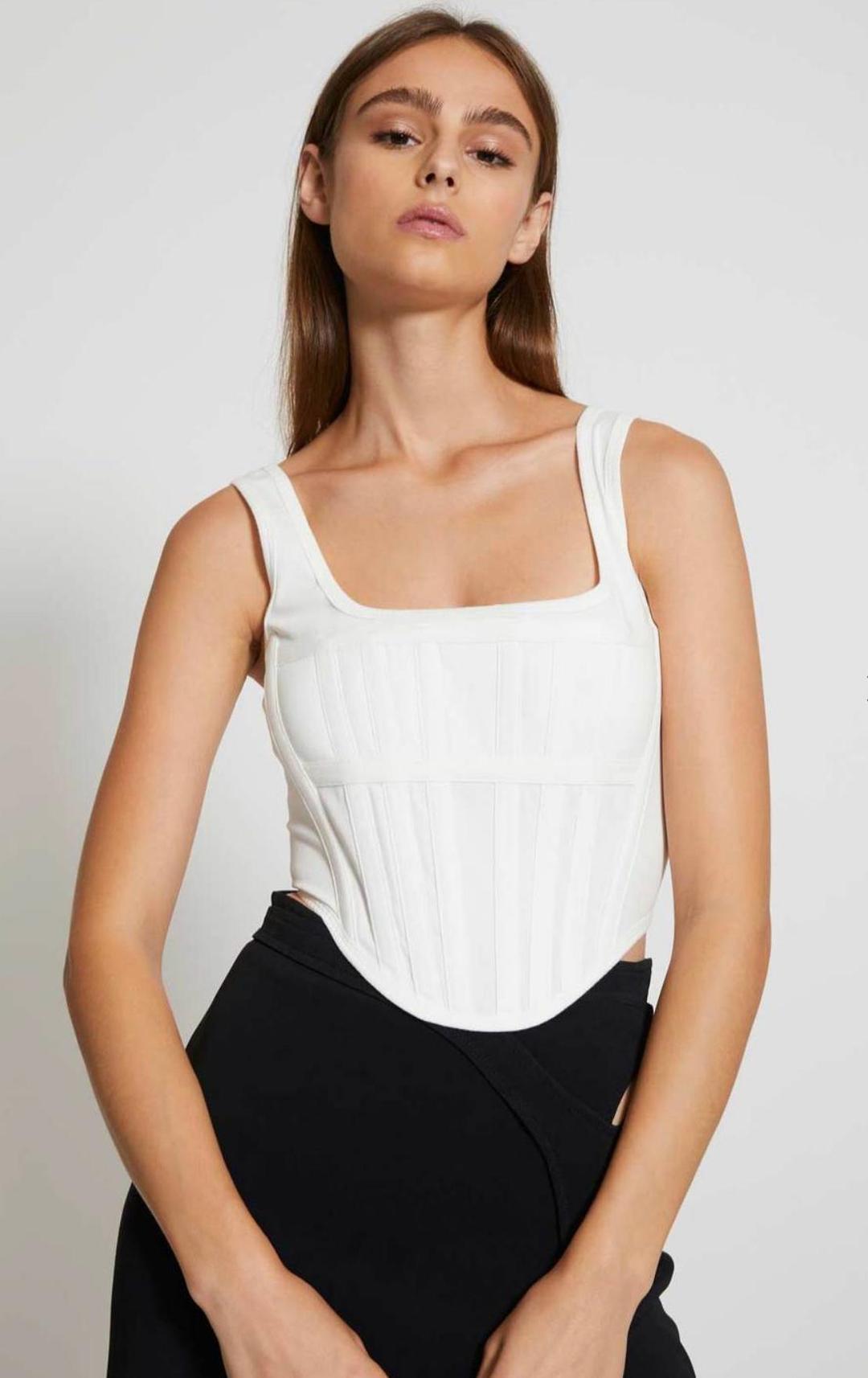 Dion Lee - Rib Jersey Corset (Size 6) for rent on The Volte - main image