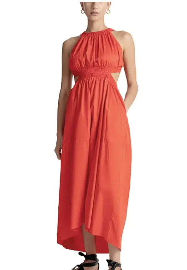 Camilla and Marc Pollina Midi Dress Red Size 10 - Image 4