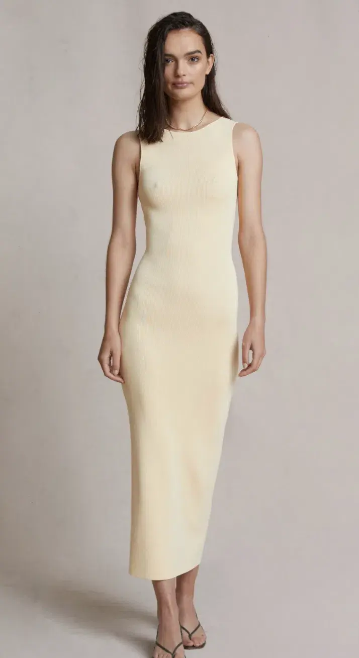 Bec & Bridge Sorbet Summer Midi Dress in Butter Size 10 - Image 2