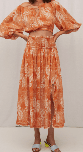 Steele Harmony Blouse & Laguna Skirt in Bora Sand Set Size 8 - Image 1