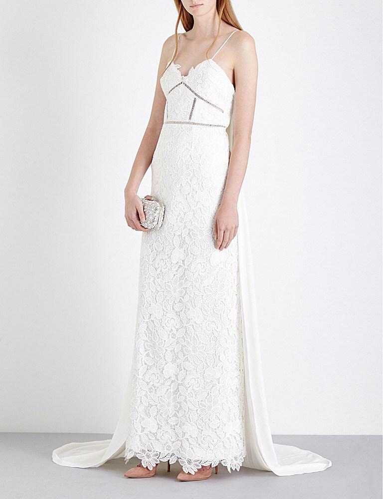 SELF PORTRAIT WHITE ANGELICA BRIDAL DRESS - SIZE 8 AU/4 US (RRP $1250) - Image 2