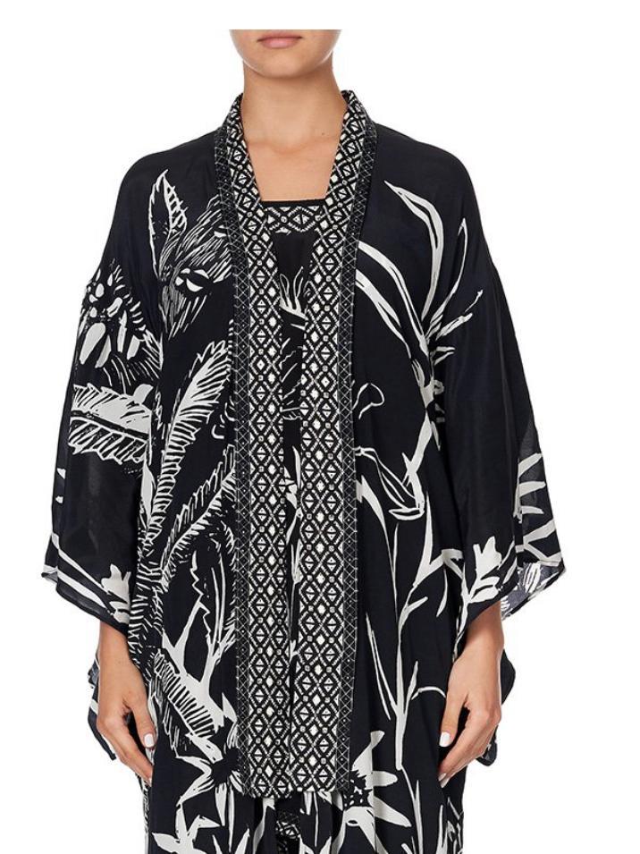 Camilla kimono coat botanical bandits size small (10) for rent on The Volte - main image
