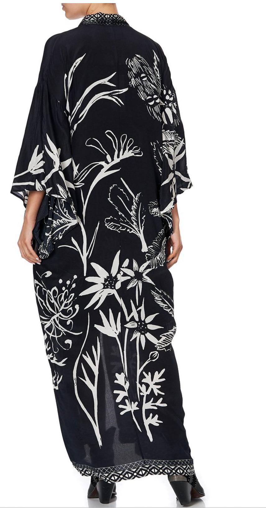 Camilla kimono coat botanical bandits size small (10) - Image 2