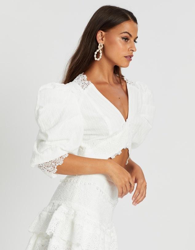Mossman Havana Nights Top White Size 6 - Image 5