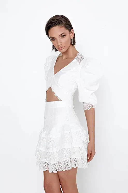 Mossman Havana Nights Top White Size 6 - Image 3