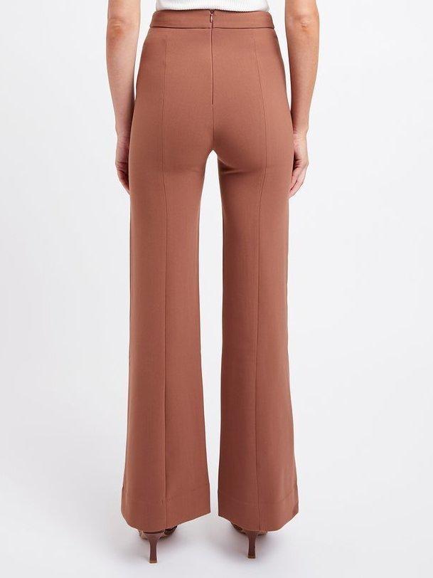 Kookai Classic Delta Blazer and Flare Pants Set Brown Size 38 / Au 10 - Image 3