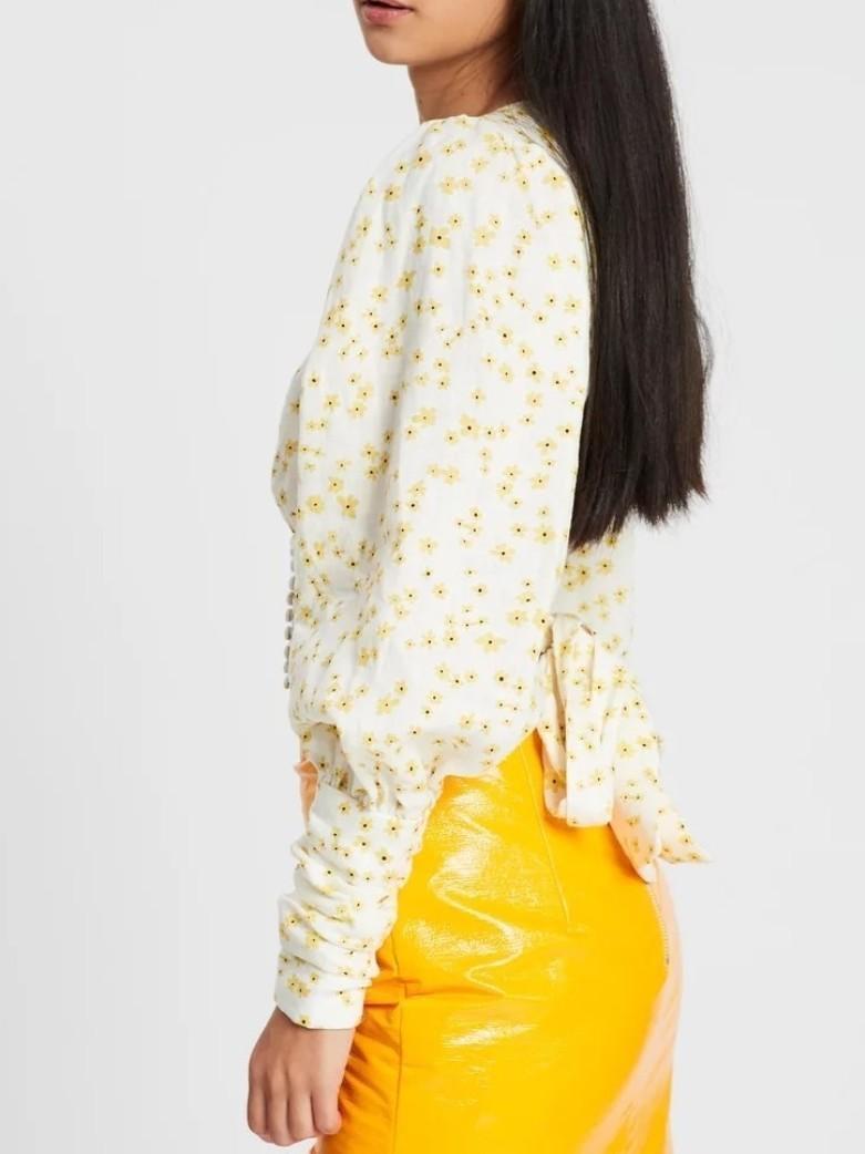 Bec and Bridge Wild Daisy LS Top Yellow Size 12 - Image 2