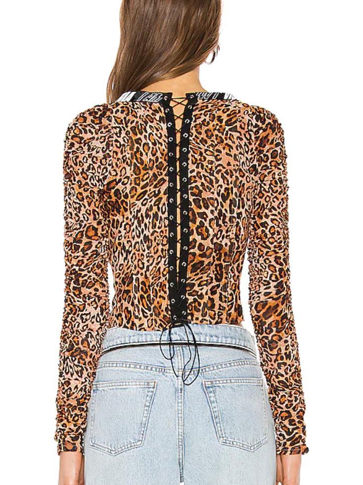 I Am Gia Chelsea Corset Top Print Size 8 - Image 5