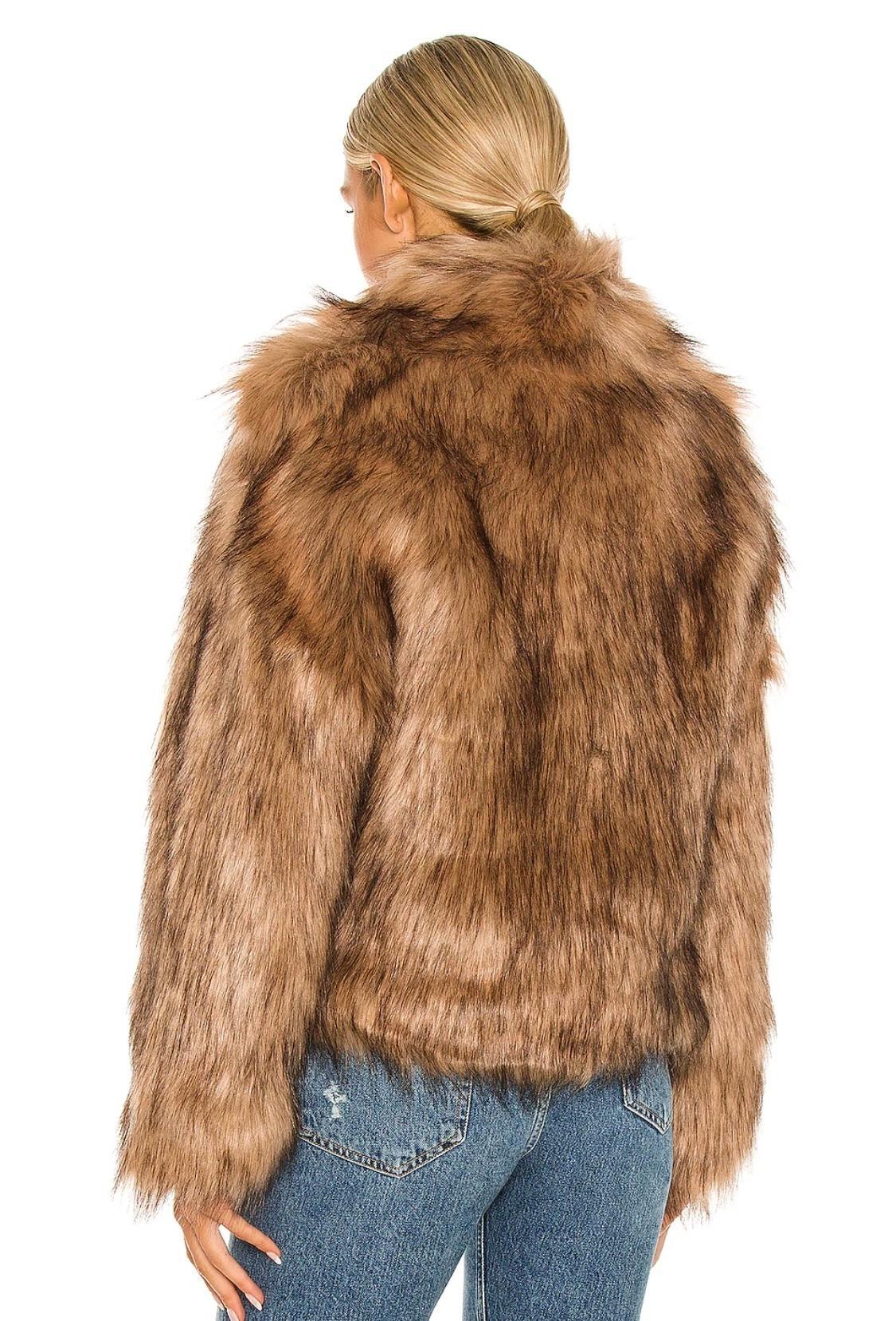Unreal Fur Delish Jacket Mocha Brown Size 6 - Image 2
