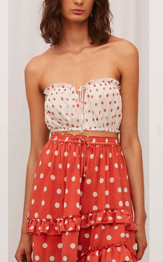 Steele Poppy Skirt & Matching Frenchi Top Set Size 10 - Image 1