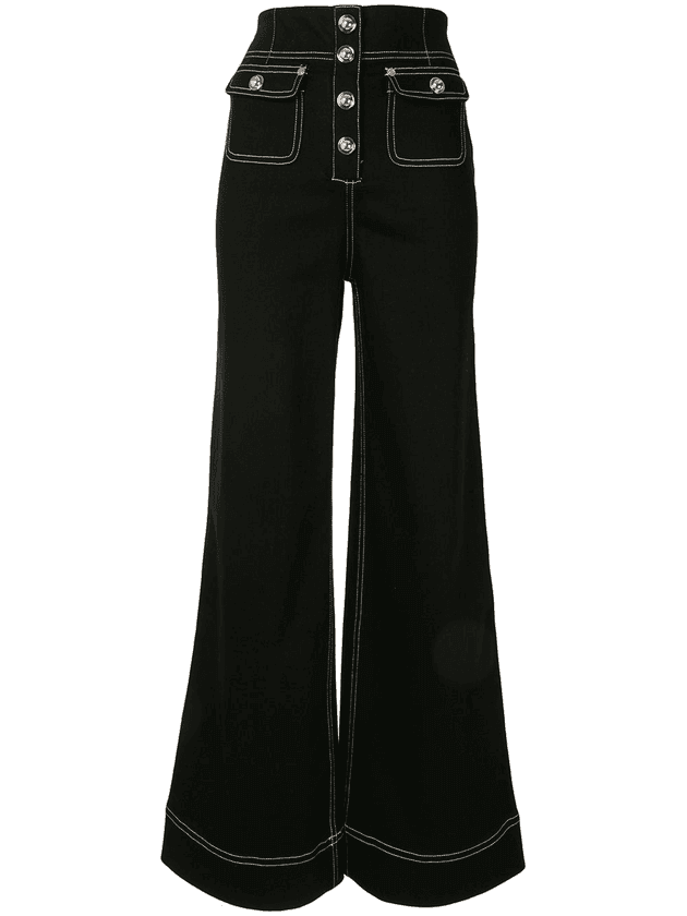 Alice McCall Rock With You Wide Leg Jeans Black Size 10 for rent on The Volte - main image