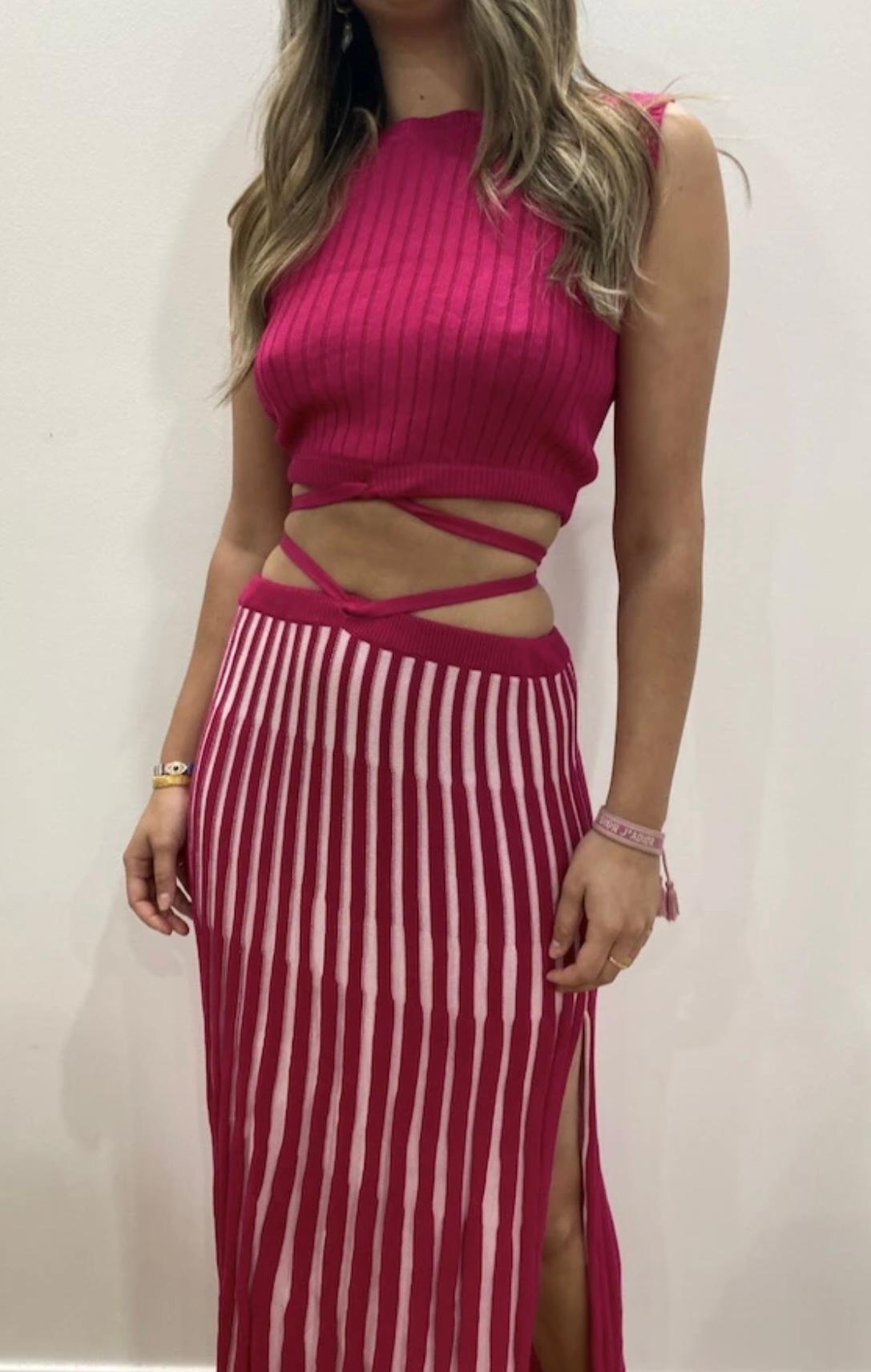 Andean Top and Skirt Set - Loretta Tie Skirt + Lara Tie Top - Image 2